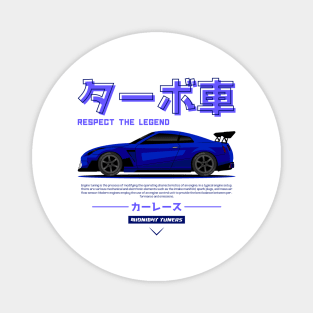 Blue JDM GTR R35 Legend Magnet